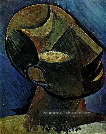 Tete d Man 1913 cubiste Pablo Picasso Peintures à l'huile